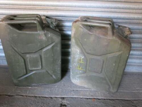 2 x 20L Jerry Cans. Vintage (1960-1980's).