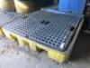 Heavy Duty Plastic Oil Spill Pallet. Size 130 x 130cm.