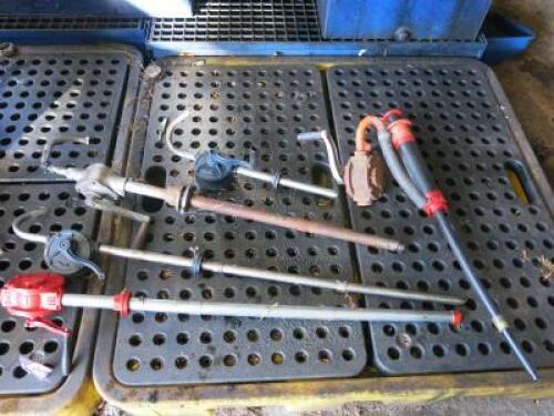 6 x Hand Operated Oil Pumps.