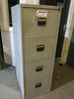 2 x 4 Drawer Filing Cabinets with Large Quantity of Suspension Files.