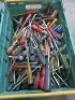 Crate Containing Large Qty of Assorted Size & Type of Screw Drivers.