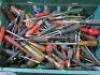 Crate Containing Large Qty of Assorted Size & Type of Screw Drivers. - 2