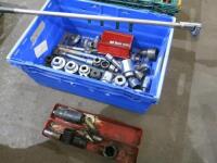 Crate Containing Large Qty of 3/4" Sockets & Bars.
