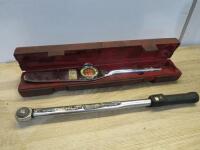 Snap-On Torque Wrench in Case with Sykes Pickavent Torque Wrench.