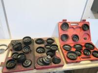 2 x Cases Containing 37 x Oil Filter Removal Tools (Assorted Vehicles).