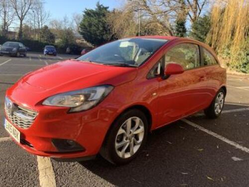 LV15 NDK: Vauxhall Corsa Excite 3 Door Hatchback in Red. Petrol, 1229cc, Mileage 35,977, MOT'd Until 2nd February 2022. Comes with 2 x Keys, V5 Document, Hand & Maintenance Book with 4 Service Stamps. NOTE: damage to passenger door & paintwork to rear (As