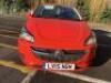 LV15 NDK: Vauxhall Corsa Excite 3 Door Hatchback in Red. Petrol, 1229cc, Mileage 35,977, MOT'd Until 2nd February 2022. Comes with 2 x Keys, V5 Document, Hand & Maintenance Book with 4 Service Stamps. NOTE: damage to passenger door & paintwork to rear (As - 5