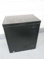 Cookology Chest Freezer in Black, Model CCF142BK. Size H85cm x W73cm x D53cm.