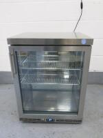 IMC Single Door Illuminated Glass Display Drinks Chiller, Model VR60 Glass Froster 800. Size H81cm x W60cm x D50cm.