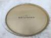 Moet & Chandon Champagne Gold Finish Oval Drinks Tray. Size 44cm.