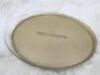 Moet & Chandon Champagne Gold Finish Oval Drinks Tray. Size 44cm.