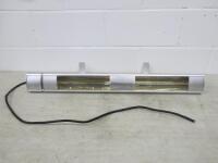 Kiam Wall Mounted 3KW Infrared Outdoor Garden/Patio Heater, Model KMH30-R. NOTE: requires remote control & plug.