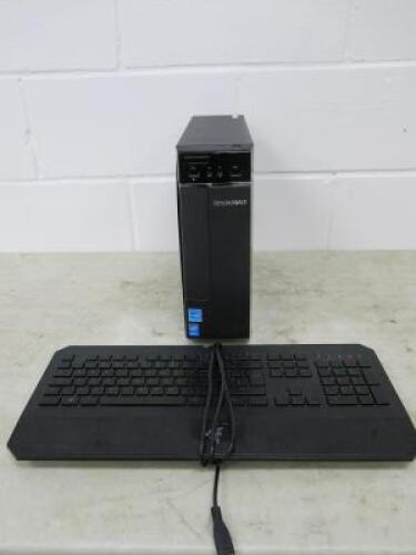 Lenovo PC, Model 90B8, Intel Core i5-4460 CPU @ 3.20Ghz, 4GB RAM.Comes with Keyboard. NOTE: HDD removed. 