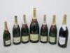 6 x Display Bottles of Moet & Chandon Brut & 1 Nytimber Display Champagne Bottles to Include: Small, Medium, Large & Extra Large