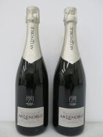 2 x Bottles of Lenoble Intense Brut Champagne, 75cl.