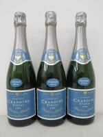 3 x Bottles of Chanoine Freres Brut Millesime Champagne, Vintage 2014, 75cl.