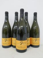 5 x Bottles of Domaine Nathalie & Gilles Fevre Chablis, 4 x 2019 & 1 x 2020, 75cl.