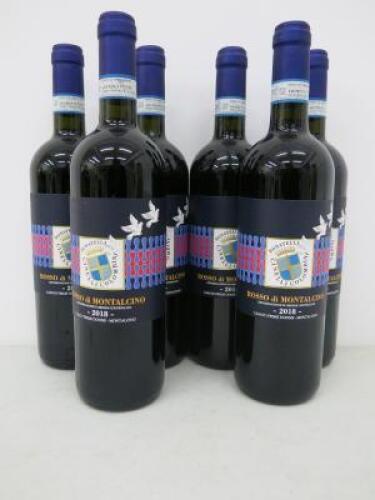 6 x Bottles of Donatella Cinelli Colombini Rosso di Montalcino ( Casato Prime Donne), 2018, 75cl.