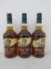 3 x Bottles of Buffalo Trace Kentucky Straight Bourbon Whiskey, 70cl.