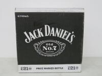 Box of 6 Bottles of Jack Daniels Tennessee Sour Mash Whiskey, 70cl