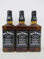 3 x Bottles of Jack Daniels Tennessee Sour Mash Whiskey, 70cl.