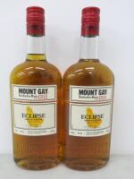 2 x Bottles of Mount Gay Eclipse Heritage Blend Barbados Rum, 70cl.