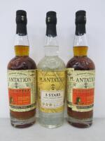 3 x Bottles of Plantation Rum to Include: 2 x Original Dark & 1 x White, 70cl.