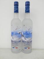 2 x Bottles of Grey Goose Vodka, 70cl.