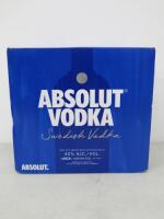 Box of 6 Bottles of Absolut Vodka, 70cl.