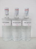 3 x Bottles of The Botanist Islay Dry Gin, 70cl.