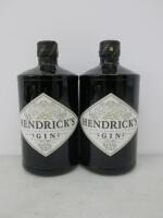 2 x Bottles of Hendricks Gin, 70cl.