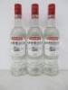 3 x Bottles of Luxardo Sambuca Classica, 70cl.