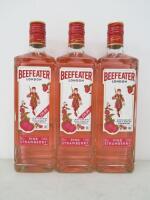 3 x Bottles of Beefeater London Pink Strawberry Gin, 70cl.