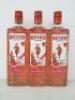 3 x Bottles of Beefeater London Pink Strawberry Gin, 70cl.