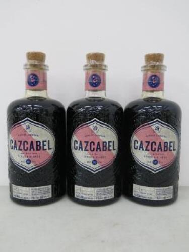 3 x Bottles of Cazcabel Coffee Liqueur with Tequilla, 70cl.