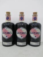 3 x Bottles of Cazcabel Coffee Liqueur with Tequilla, 70cl.