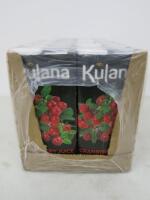 Case of 12 Cartons KULANA Cranberry Juice. BBE 05/22.