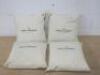 Set of 4 Moet & Chandon Champagne Cushions, Size 40cm x 40cm. NOTE: Require clean.