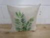 Set of 4 x Leaf Style Cushions. Size 40 x 40cm. NOTE: Require Washing. - 3