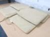 6 x Lazy Susan Tie On Seat Cushions in Sand Colour. - 2