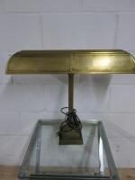 Brass Table Lamp, H52cm x W61cm. NOTE: requires re-wiring.