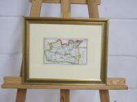 Map of Surrey (1808) By R Philips. Framed, Glazed & Mounted Print. Frame Size H28cm x W35cm.