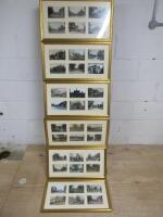 6 x Framed, Glazed & Mounted Postcards & Digital Prints of Esher, Frame Size H32cm x W57cm.