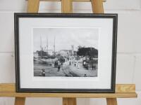 Tramline Over Swing Bridge Barbados C1910, Framed, Glazed & Mounted Digital Print. Frame Size H30cm x W38cm.