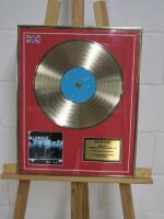 F&G Blondie Gold Disc & Signed Artwork for No Exit Album. Size H51cm x W41cm. Comes with Certificate of Authenticity.