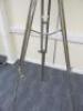 Highly Polished Aluminium Binoculars on Height Adjustable Metal Tripod Stand. - 5