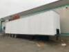 13.5m Tri-axle Box Lorry Trailer Unit, No SMRV3A66402D. NOTE: Believed to be European spec, year unknown.