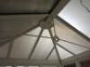 Ex-Display Clip On, Dwarf Wall, UPVC Double Glazed Conservatory with Double Door, 9 Windows & Glazed/Polycarbonate Roof. Size H275cm x W275cm x D320cm. NOTE: missing door & window furniture & guttering (As Viewed/Pictured) & Requires Dismantling by Buyer. - 10