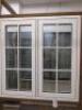 Ex Display UVPC Double Glazed Window in White with 1 Opener. Size H123cm x W122cm.