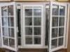 Ex Display UVPC Double Glazed 3 Panel Window with 2 Openers in White. Size H119cm x W181cm. NOTE: missing window furniture. - 2